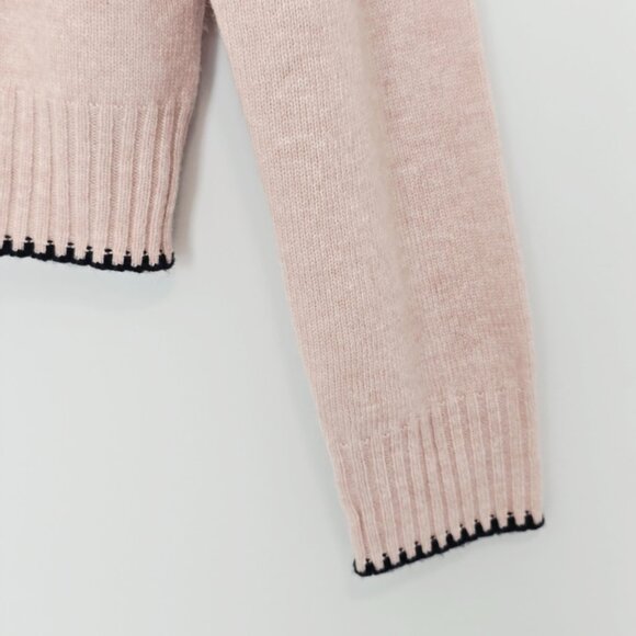 NWT Aspen Merino Wool Knit Sweater Size L Pink - Coquette - Picture 6 of 8